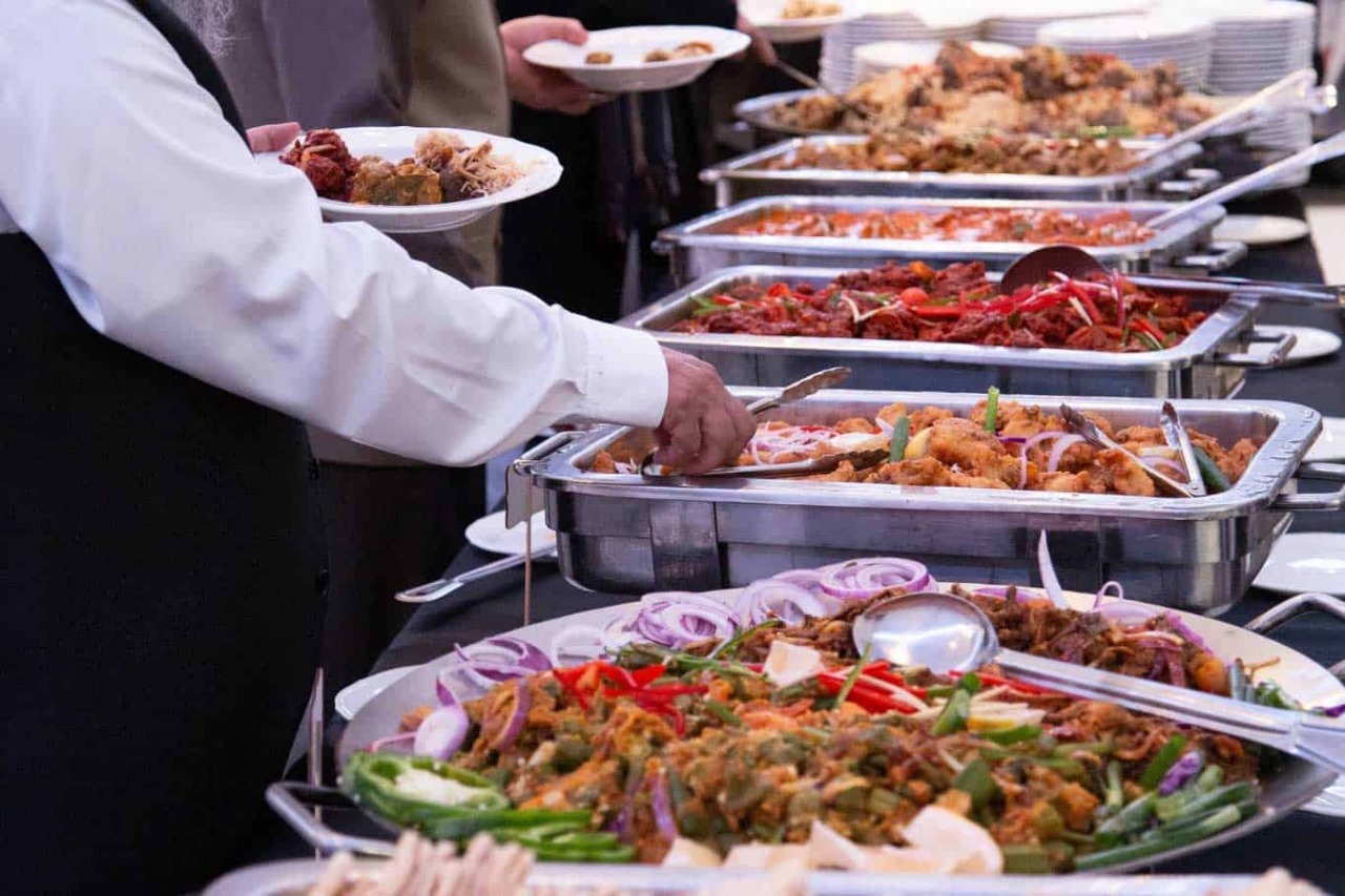 Indian Catering Service offering an assortment of freshly prepared dishes for weddings, parties, and gatherings